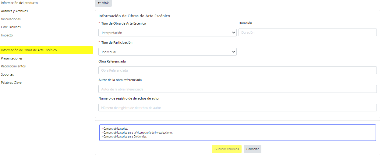 Obra escénico