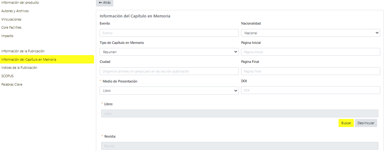 información de publicación