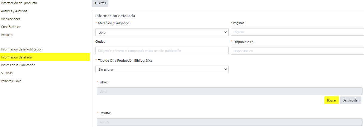 información de publicación
